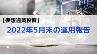 【ビットコイン投資】22年5月末の運用報告（4か月目） 